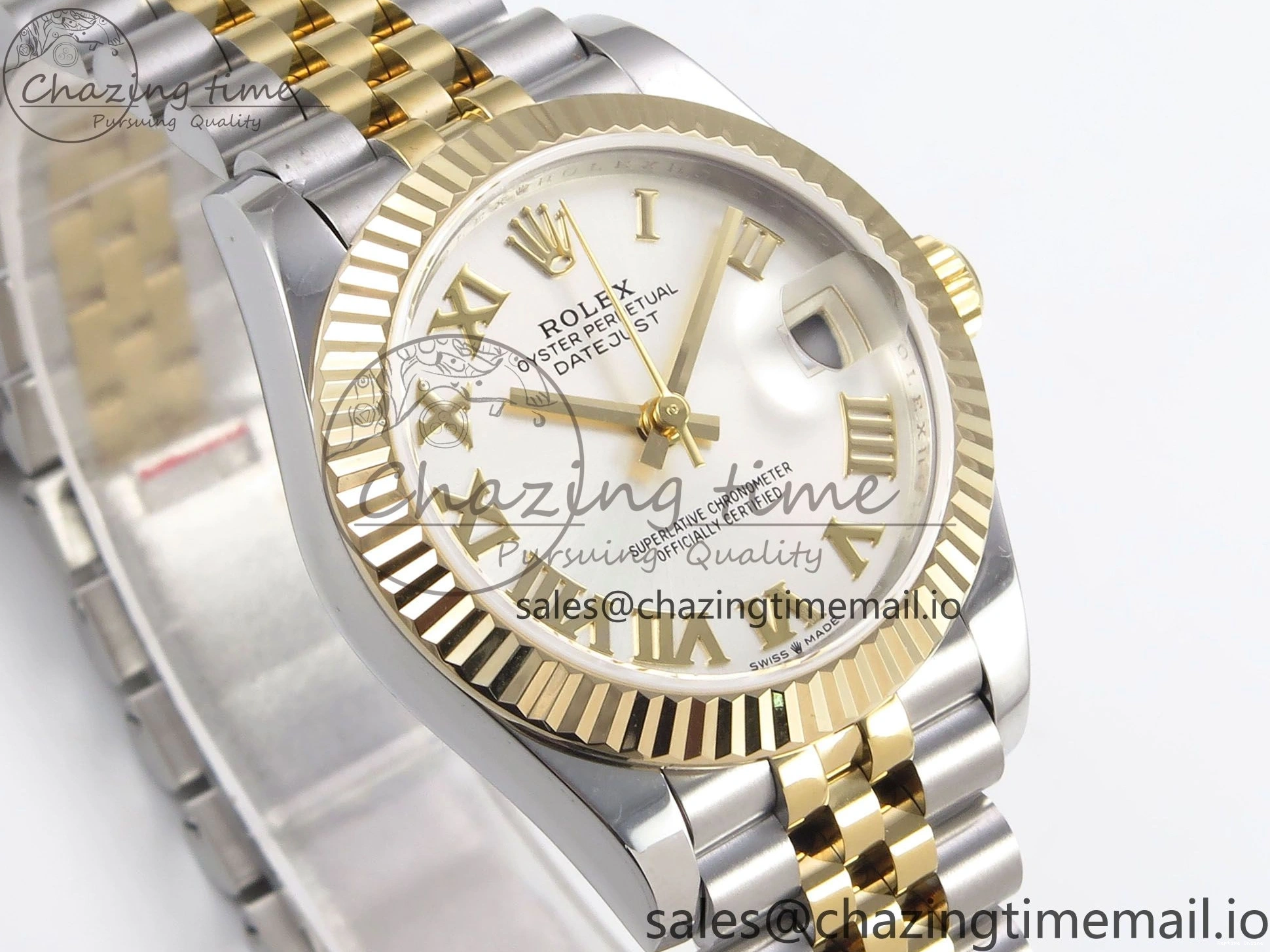 0102 Upgraded DateJust 31 278273 SS YG GMF 1:1 Best Edition 904L Steel Silver Roman Dial on Jubilee Bracelet A 1155